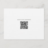 Wildblume Boho Hochzeit im Herbst Details Begleitkarte (Rückseite)