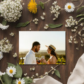 Wildblume Boho Hochzeit im Herbst Foto Save the Da Date