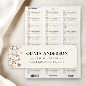 Wildblume Boho in Bloom Garden Rücksendeadresse