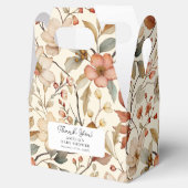 Wildblume Boho Ivory Floral Baby Dusche Geschenkschachtel (Geöffnet)