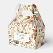 Wildblume Boho Ivory Floral Baby Dusche Geschenkschachtel (Vorderseite)