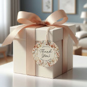 Wildblume Boho Ivory Floral Baby Dusche Vielen Dan Geschenkanhänger