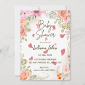 Wildblume Boho Kinderdusche Einladung (Vorderseite)