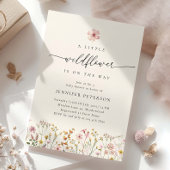 Wildblume Boho Kinderdusche Einladung