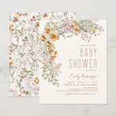 Wildblume Boho Kinderdusche Terracotta (Vorne/Hinten)