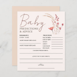 Wildblume Boho Kinderdusche Vorhersage und Beratun