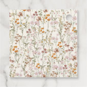 Wildblume Boho Kinderdusche Wasserfarbe im Blut Geschenkanhänger (Rückseite)