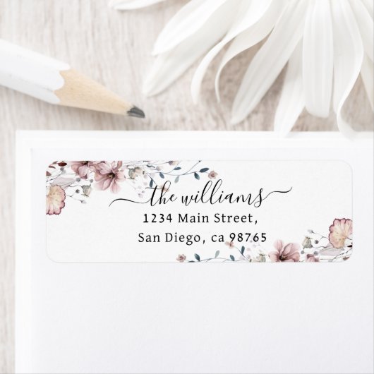 Wildblume boho minimalistisch moderne Babydusche (Insitu)