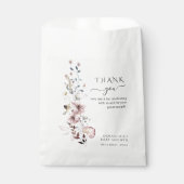 Wildblume boho minimalistisch moderne Babydusche Geschenktütchen (Vorderseite)