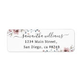 Wildblume boho minimalistisches modernes Brautpart (Vorne)