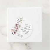 Wildblume boho moderne Baby Dusche Pop Wenn sie Geschenkanhänger (Beispiel)