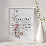 Wildblume boho Modernes Brautparty Willkommen Poster<br><div class="desc">Diese Watercolor Wildblume boho minimalistisch modernes Design helfen Ihnen,  ein großartiges Brautparty zu planen!</div>