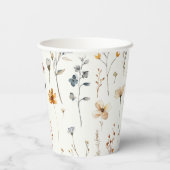 Wildblume boho pappbecher (Rückseite)