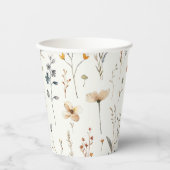 Wildblume boho pappbecher (Vorderseite)