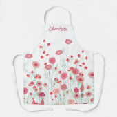 Wildblume Boho Personalisiert Schürze (Vorderseite)