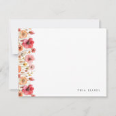 Wildblume Boho Personalisiert Stationery Note Card Mitteilungskarte (Vorderseite)