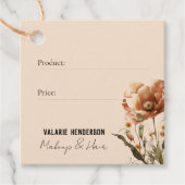 Wildblume Boho Preis Tag Vielen Dank Geschenkanhänger (Vorderseite)