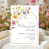 Wildblume Boho Probe Abendessen Einladung