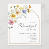 Wildblume Boho Probe Einladung (Vorderseite)