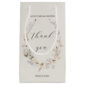 Wildblume Boho Rustic Elegantes Brautparty Kleine Geschenktüte (Vorderseite)