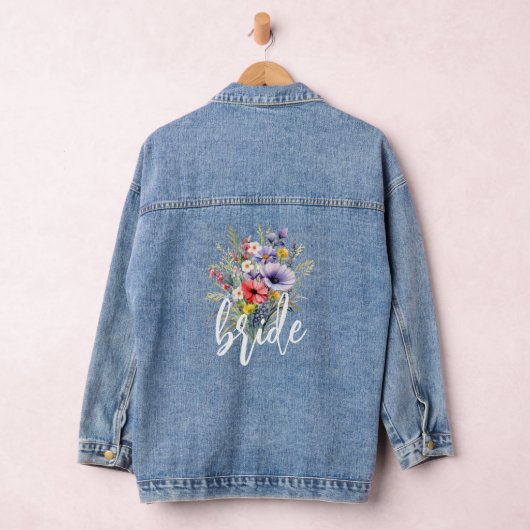 Wildblume Boho Rustic Floral Jeansjacke (Hangar)