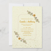 Wildblume Boho Rustica Einladung (Vorderseite)