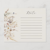 Wildblume Boho Rustikales Brautparty Rezept (Rückseite)