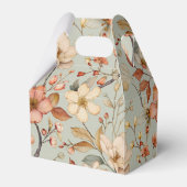 Wildblume Boho Sage Green Floral Baby Dusche Geschenkschachtel (Rückseite)