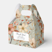 Wildblume Boho Sage Green Floral Baby Dusche Geschenkschachtel (Vorderseite)