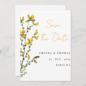 Wildblume boho save the date (Vorne/Hinten)