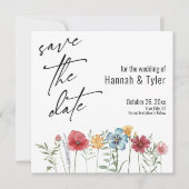 Wildblume Boho Save The Date (Vorderseite)