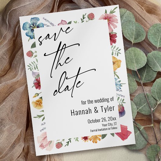 Wildblume Boho Save The Date