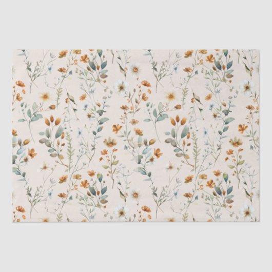 Wildblume boho seidenpapier (Vorderseite)