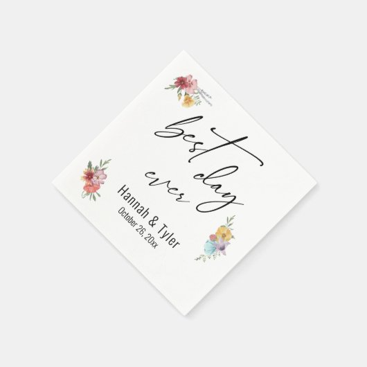 Wildblume Boho Serviette (Ecke)