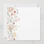 Wildblume Boho Spring Rustikales Florenz Brautpart Einladung (Rückseite)