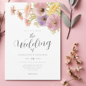 Wildblume Boho Spring Wedding Einladung