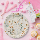 Wildblume boho Stil Party Pappteller (Party)