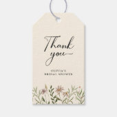 Wildblume Boho Vielen Dank Brautparty Geschenktafe Geschenkanhänger (Vorderseite)