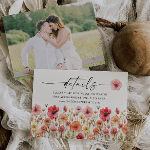 Wildblume Boho Wedding Detail Website Beipackkarte Begleitkarte