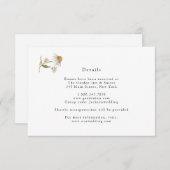 Wildblume Boho Wedding Details Card Einladung (Vorne/Hinten)