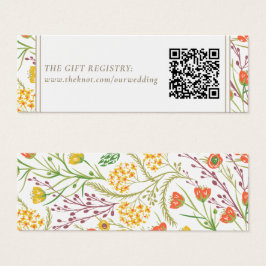 Wildblume Boho Wedding Gift Registry QR Code