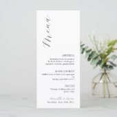 Wildblume Boho Wedding Menu Menükarte (Stehend Vorderseite)