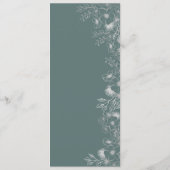 Wildblume Boho Wedding Menu Menükarte (Rückseite)