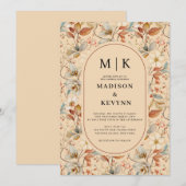 Wildblume Boho Wedding Save The Date (Vorne/Hinten)