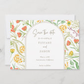 Wildblume Boho Wedding Save The Date (Vorderseite)