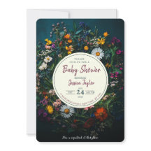 Wildblume Boho Wreath Circle Baby Dusche