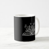 Wildblume Book Reading Book Butterfly Kaffeetasse (VorderseiteRechts)