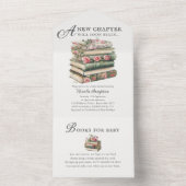 Wildblume | Book Theme Baby Shower Einladung (Innen Boden)