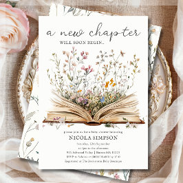 Wildblume | Book Theme Baby Shower Einladung