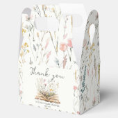 Wildblume | Book Theme Baby Shower Geschenkschachtel (Geöffnet)